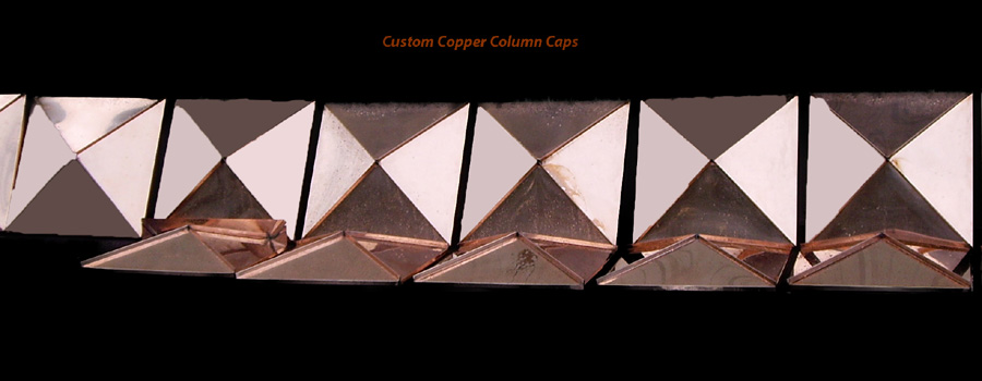 Custom Copper Column Caps